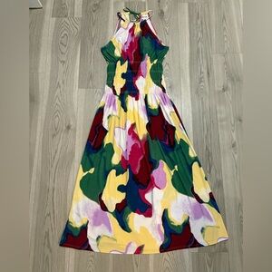 Open Edit Halter Maxi Dress Size Small